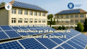 Ministerul Energiei finanțează centralele fotovoltaice din 34 de unități de învățământ din Sectorul 5 (P)