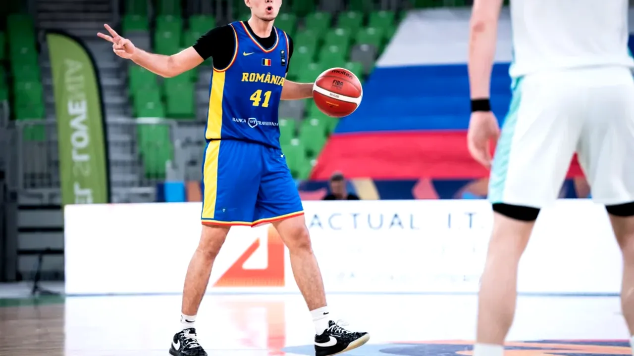 Codruț Dinu, printre liderii EuroBasket U20 înaintea duelului României cu Spania din optimi