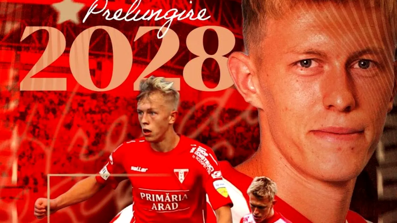 UTA Arad prelungește contractul cu mijlocașul Denis Hrezdac până în 2028