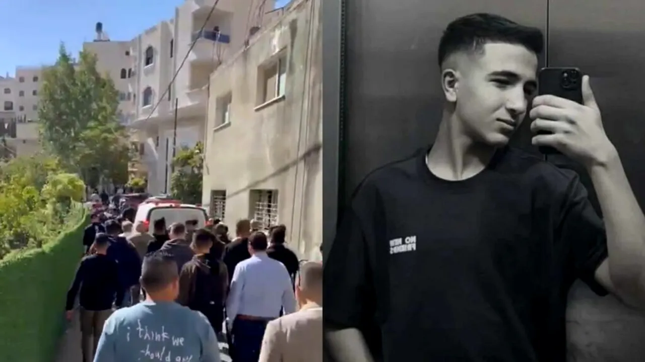 Tânăr de 16 ani, ucis de forțele israeliene din Cisiordania, condus pe ultimul drum