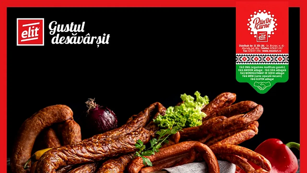 GAMA DE CÂRNAŢI PLIN DE CARNE de la ELIT, premiată „Votat Produsul Anului 2023”