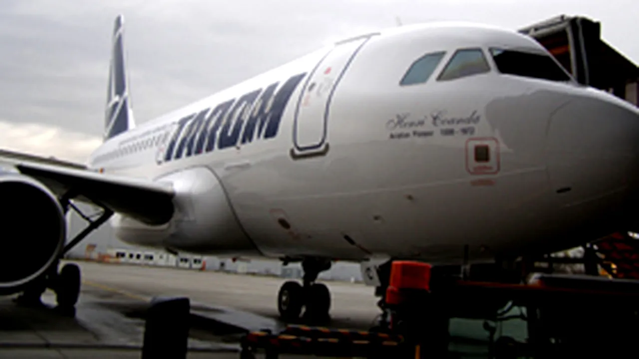Numărul de pasageri ai Tarom a scăzut cu 16,3%