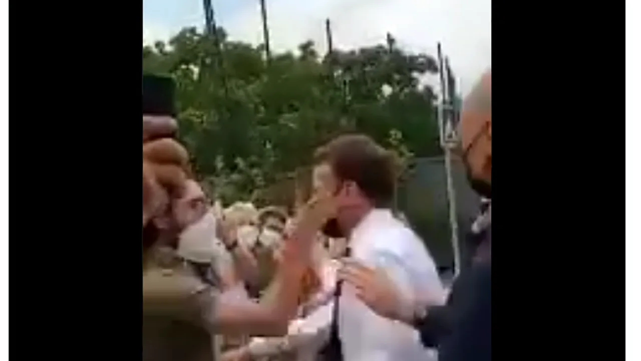 Prima declaraţie a lui Emmanuel Macron după ce a fost pălmuit peste faţă: Un incident 