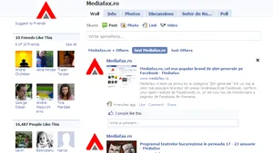 Mediafax.ro, cel mai popular brand de ştiri generale pe Facebook