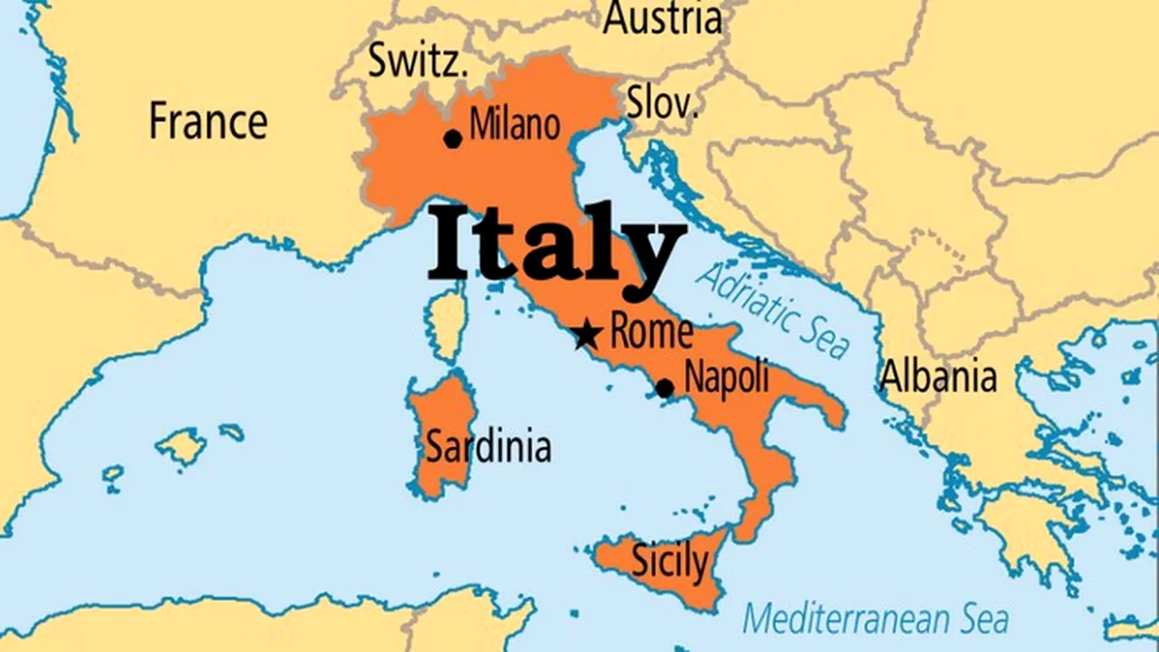 Alertă de călătorie. Cod portocaliu şi galben de furtună, în mai multe regiuni din Italia