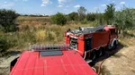 Incendiu puternic lângă Delta Văcărești, localizat după o intervenție de amploare a pompierilor