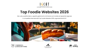 Comunicat de presă: Site-urile și platformele cu specific gastronomic din Banat, sunt invitate să reprezinte re-giunea în competiția internațională Top Foodie Websites 2026, organizată de IGCAT.