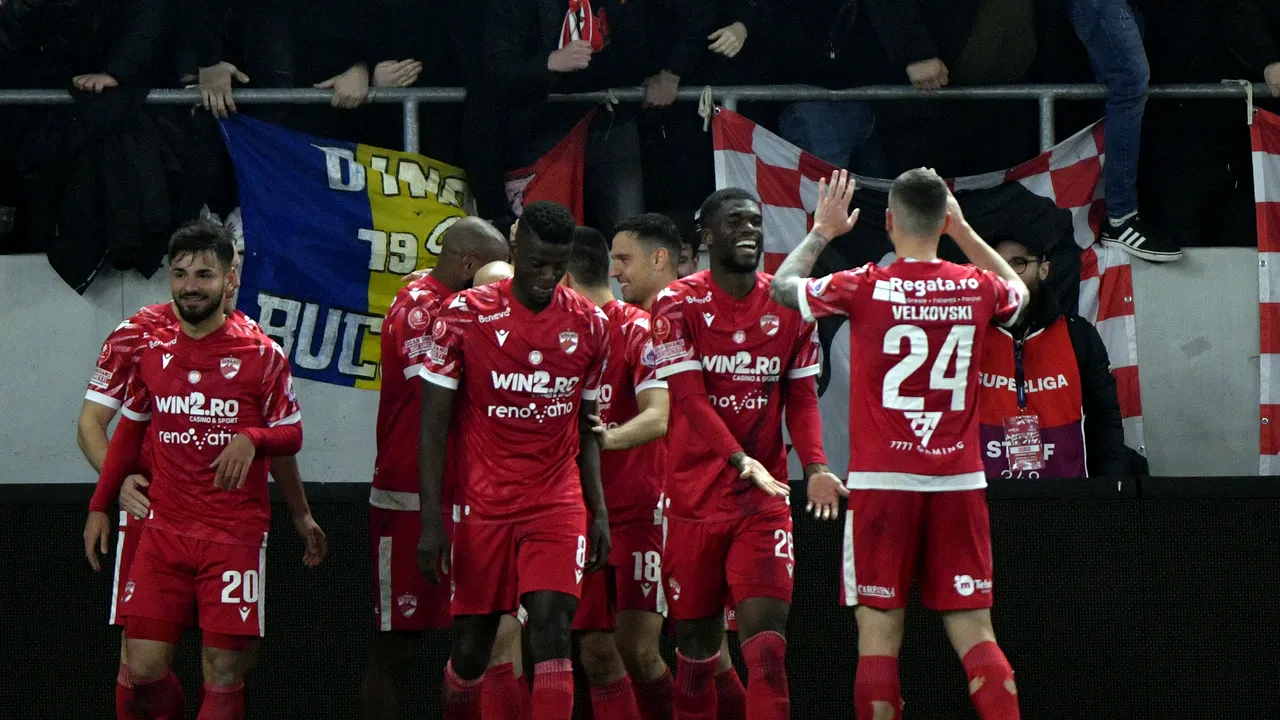 Dinamo Bucureşti dă trei jucători în echipa ideală a etapei a 26-a din Superligă