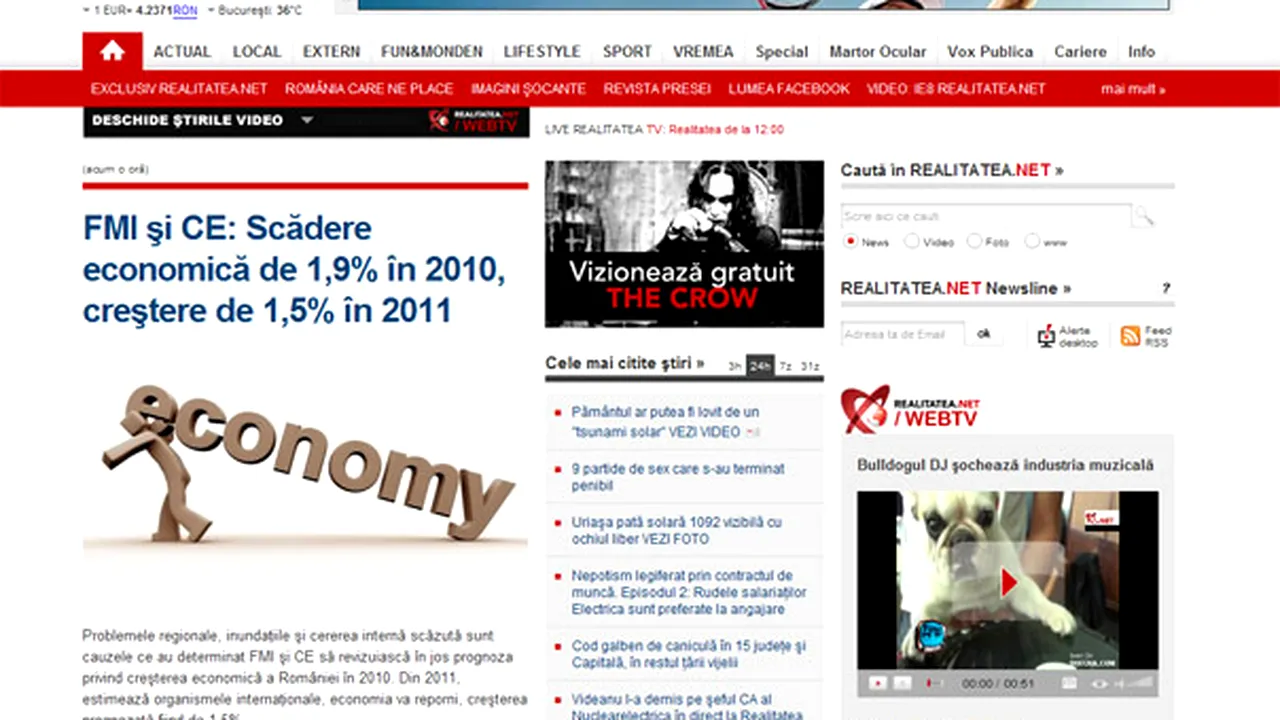 Agenţia France-Presse a cerut falimentul Realitatea Media şi NewsIn