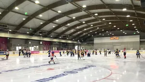 GALERIE FOTO Patinoarul construit de Ion Ţiriac în Otopeni, inaugurat. Simona Halep a primit o pereche de patine: 