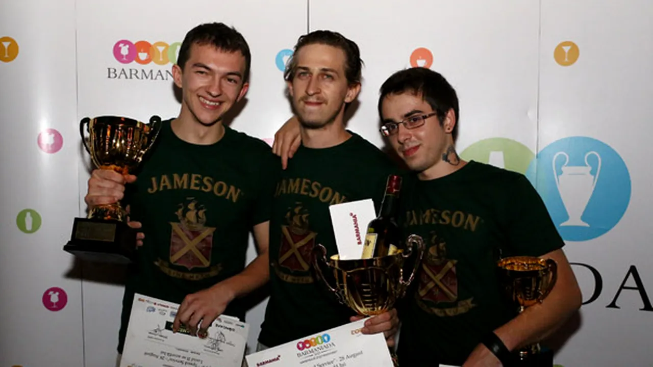 Barmaniada a desemnat cei mai rapizi trei barmani, în debutul ediţiei din 2012 a competiţiei - FOTO