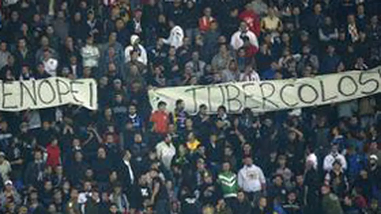 Inter Milano, amendată din cauza unor bannere cu mesaje jignitoare