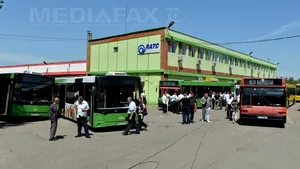 Protest spontan al şoferilor de la RATC Constanţa. Autobuzele regiei nu au fost scoase pe traseu