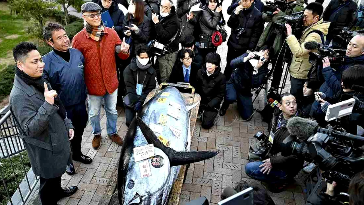 Semne de optimism. Un ton roşu a fost vândut în Japonia cu 720.000 de euro la prima licitaţie din an