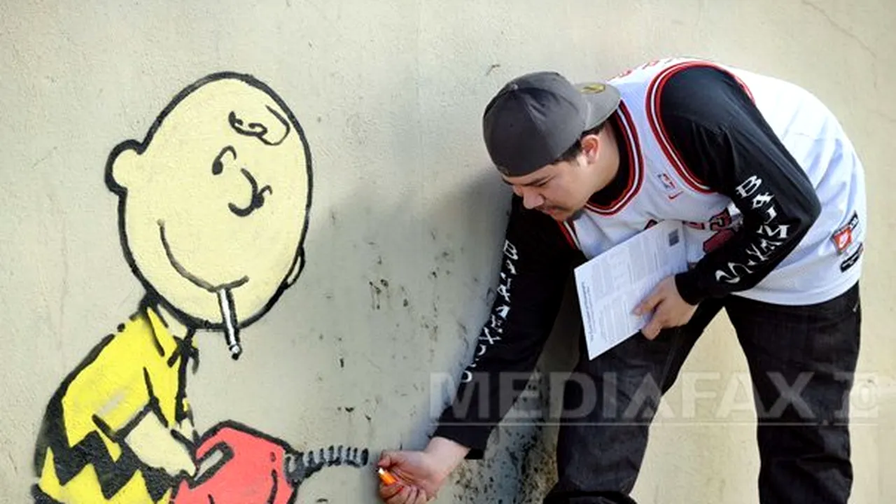 Două opere de artă de Banksy, estimate la 1 milion de dolari, scoase la licitaţie în septembrie