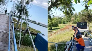 Un pod dintr-un parc din Constanţa, reparat la solicitarea localnicilor