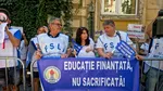 Noi proteste ale profesorilor în fața Ministerului Educației