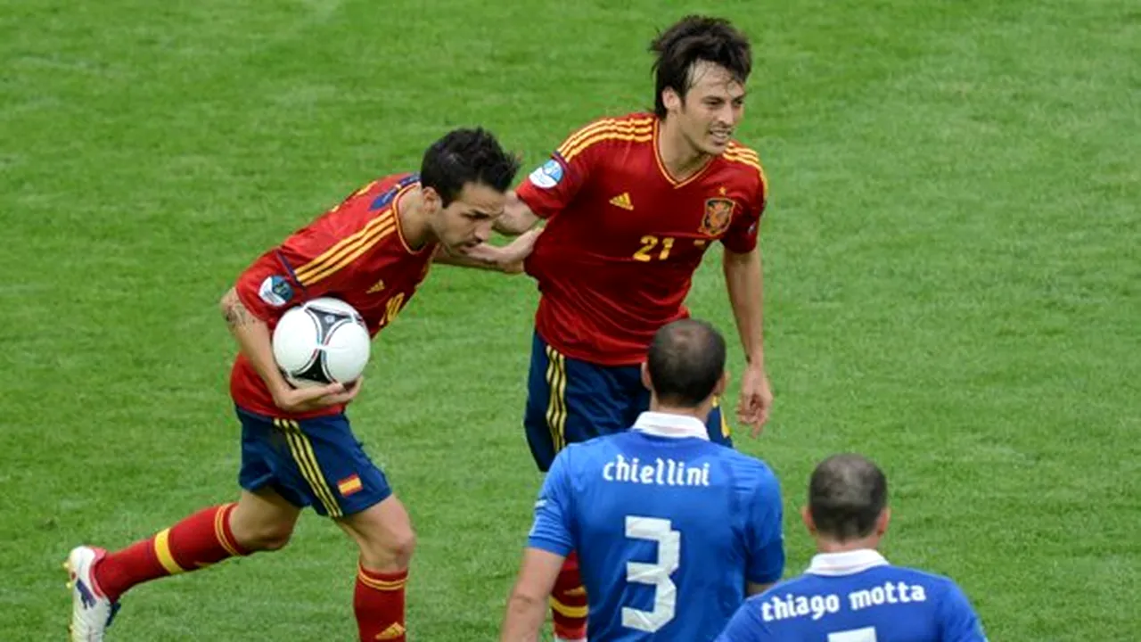 Spania, campioana europeană en-titre, a debutat cu remiză la Euro-2012, scor 1-1 cu Italia