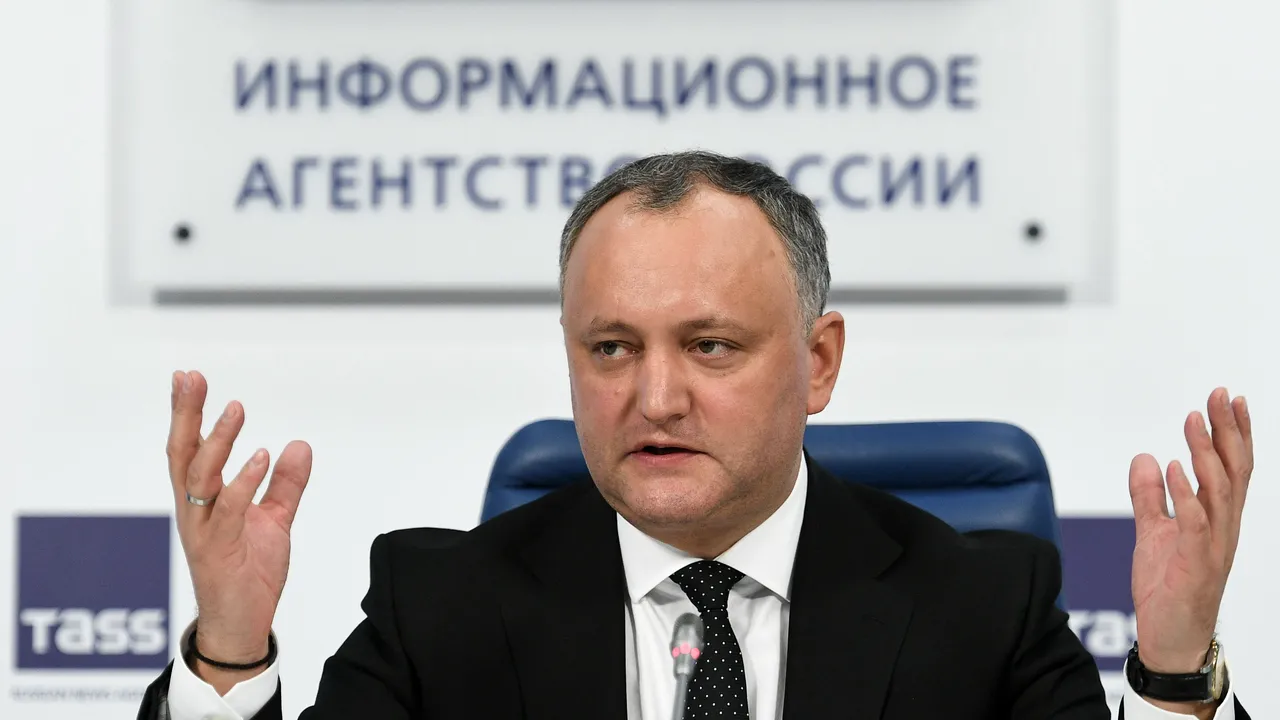 Preşedintele Parlamentului Republicii Moldova anunţă declanşarea procedurii în cazul lui Igor Dodon