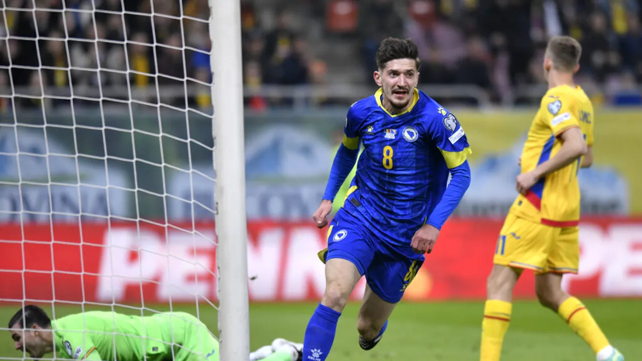 Preliminarii CM 2026: România - Bosnia-Herțegovina 0-1. Debut cu stângul pentru echipa lui Mircea Lucescu în drumul spre Campionatul Mondial