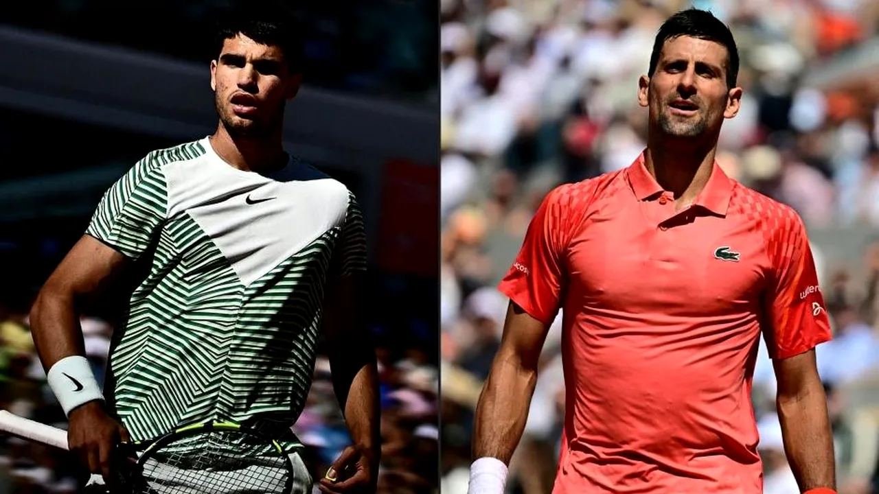 Novak Djokovic este în finală, după o victorie fără glorie cu Carlos Alcaraz. Spaniolul, accidentat în setul 3