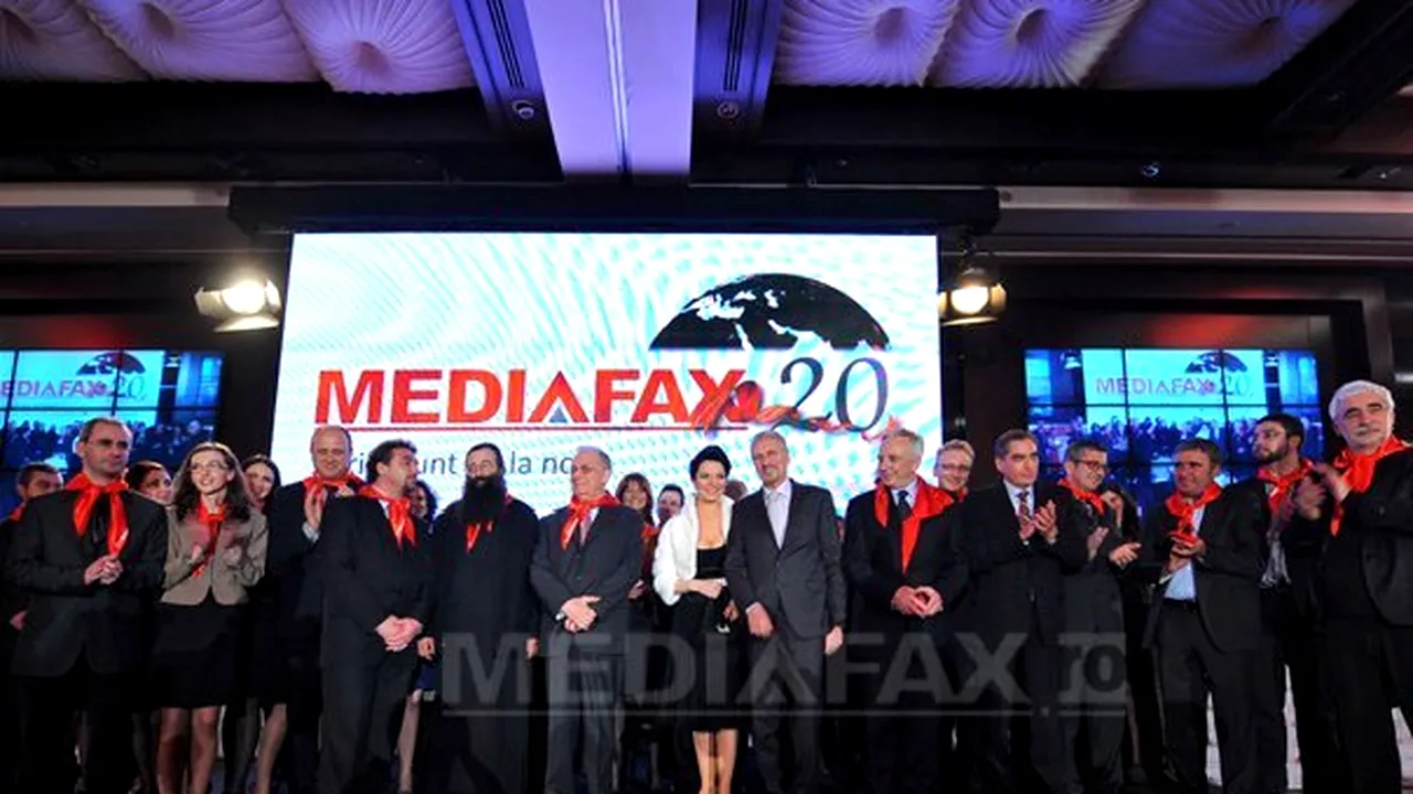 GALA MEDIAFAX 20 DE ANI în imagini - Două decenii de activitate a agenţiei - GALERIE FOTO