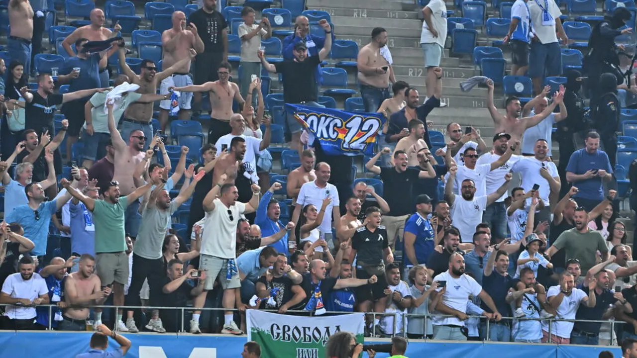 Nouă amenzi și un dosar pentru furt după incidentele de la meciul Universitatea Craiova - Levski Sofia, din preliminariile Champions League