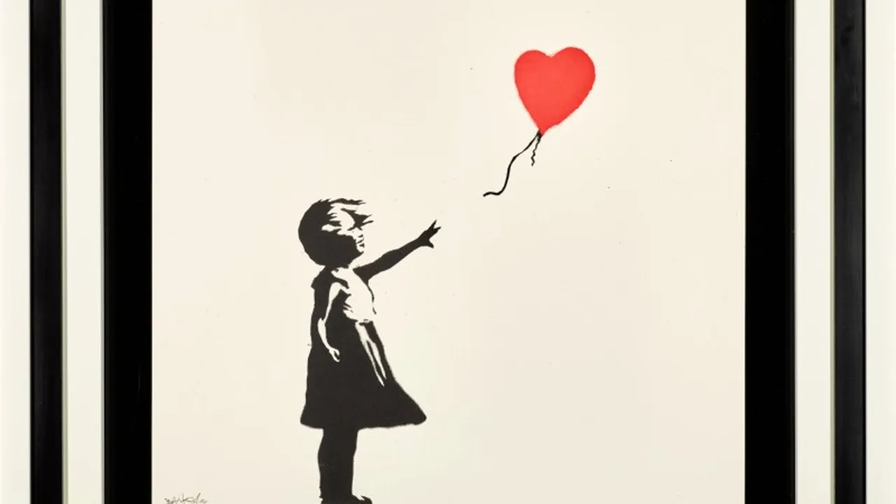 Un tablou semnat de Banksy, furat dintr-o galerie londoneză