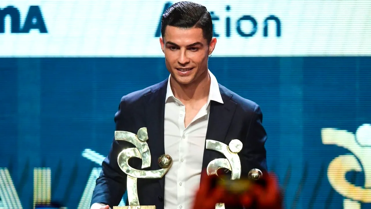 Ronaldo, desemnat jucătorul anului în Serie A, în seara în care Messi a câştigat Balonul de Aur 2019