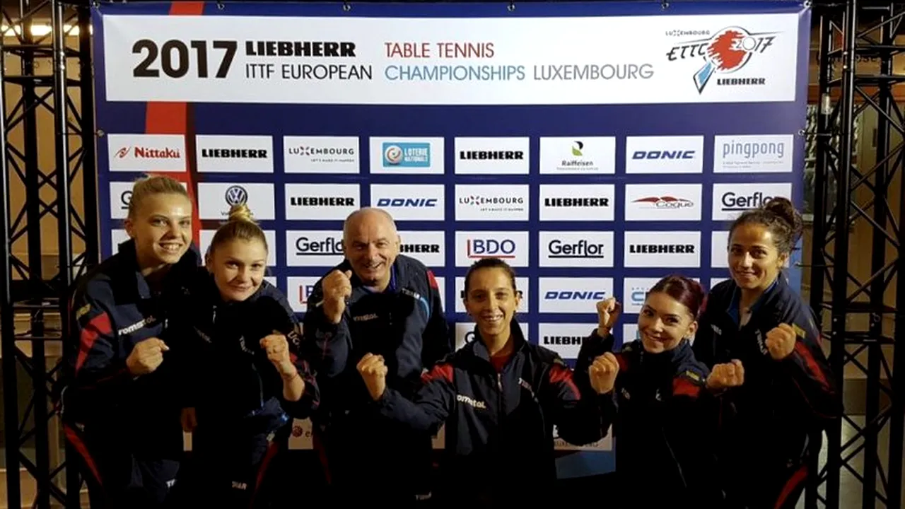 AUR pentru România la Europeanul de tenis de masă după ce a învins Germania. Selecţionerul echipei: 12 ani am aşteptat acest titlu european