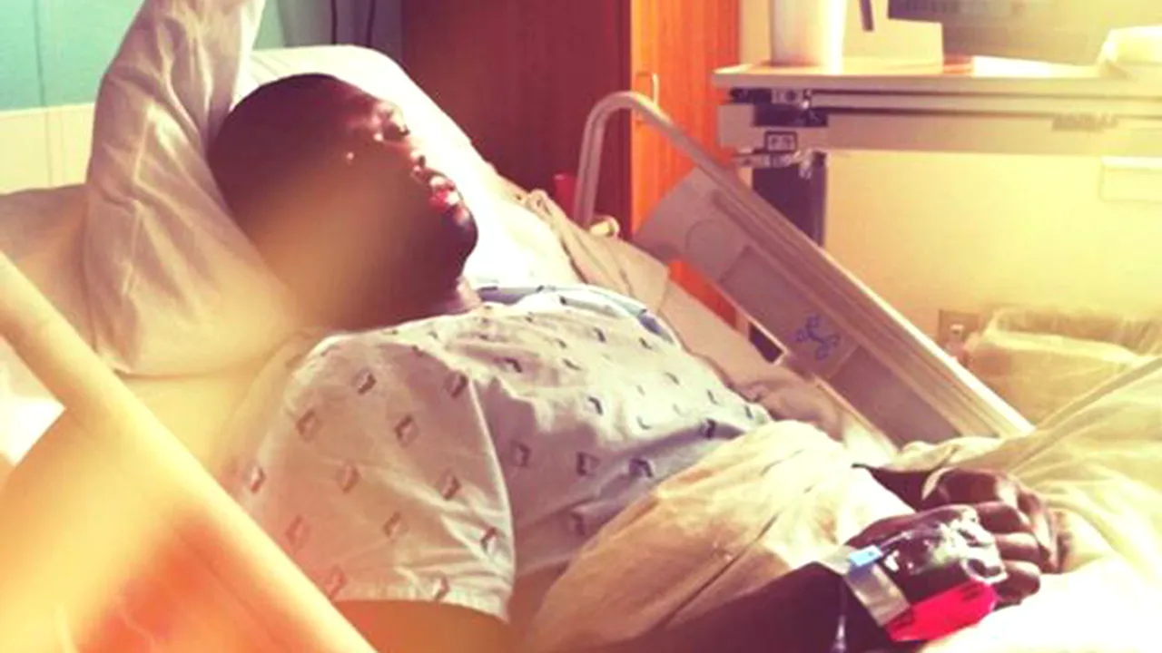 Imagini inedite cu 50 Cent. Rapperul pozează pe patul de spital - GALERIE FOTO