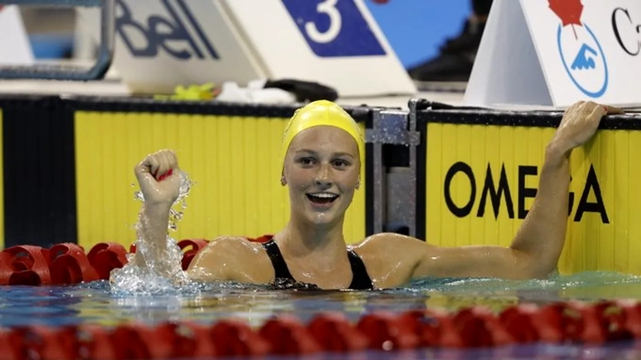Înotătoarea canadiană Summer McIntosh stabileşte al treilea timp din istorie la 800 m liber