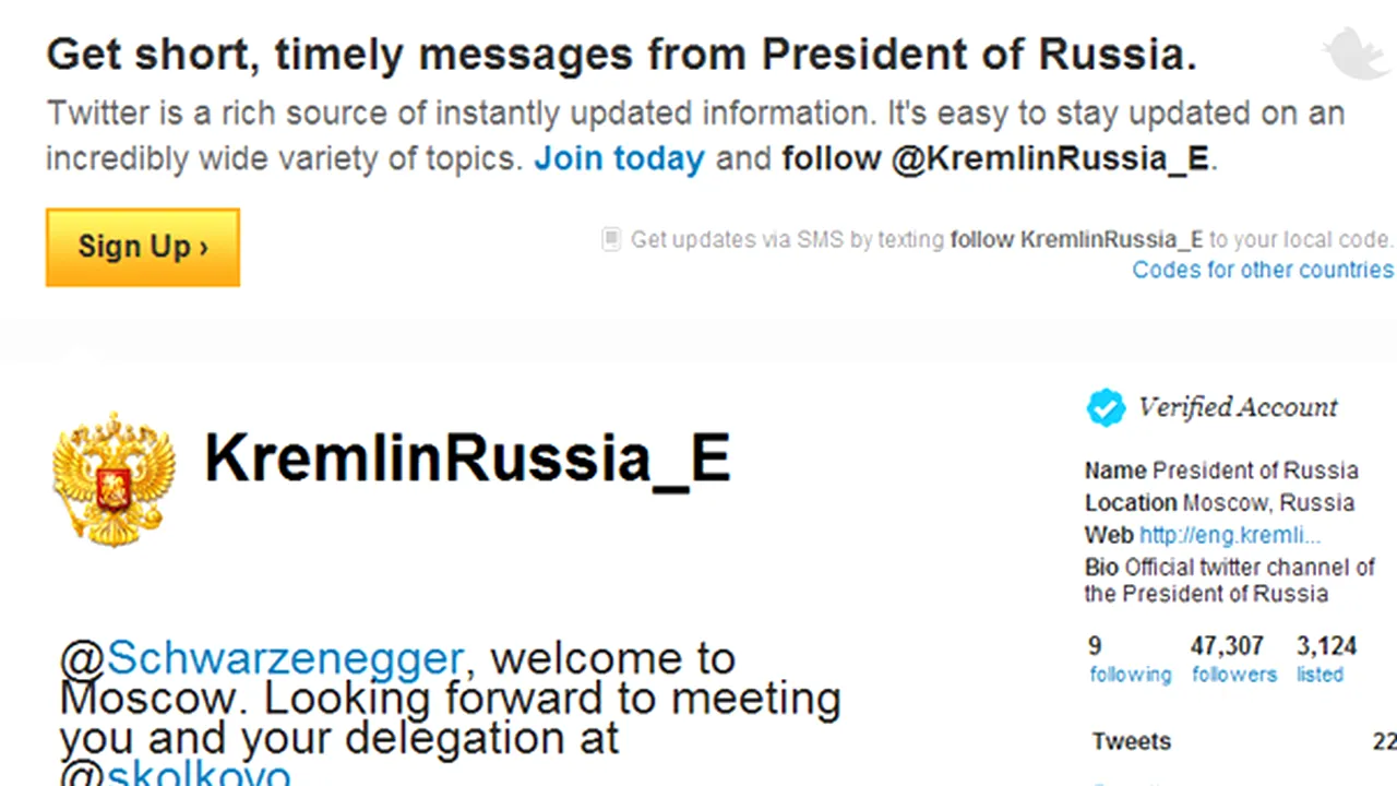 Arnold Schwarzenegger a făcut schimb de mesaje pe Twitter cu Dmitri Medvedev