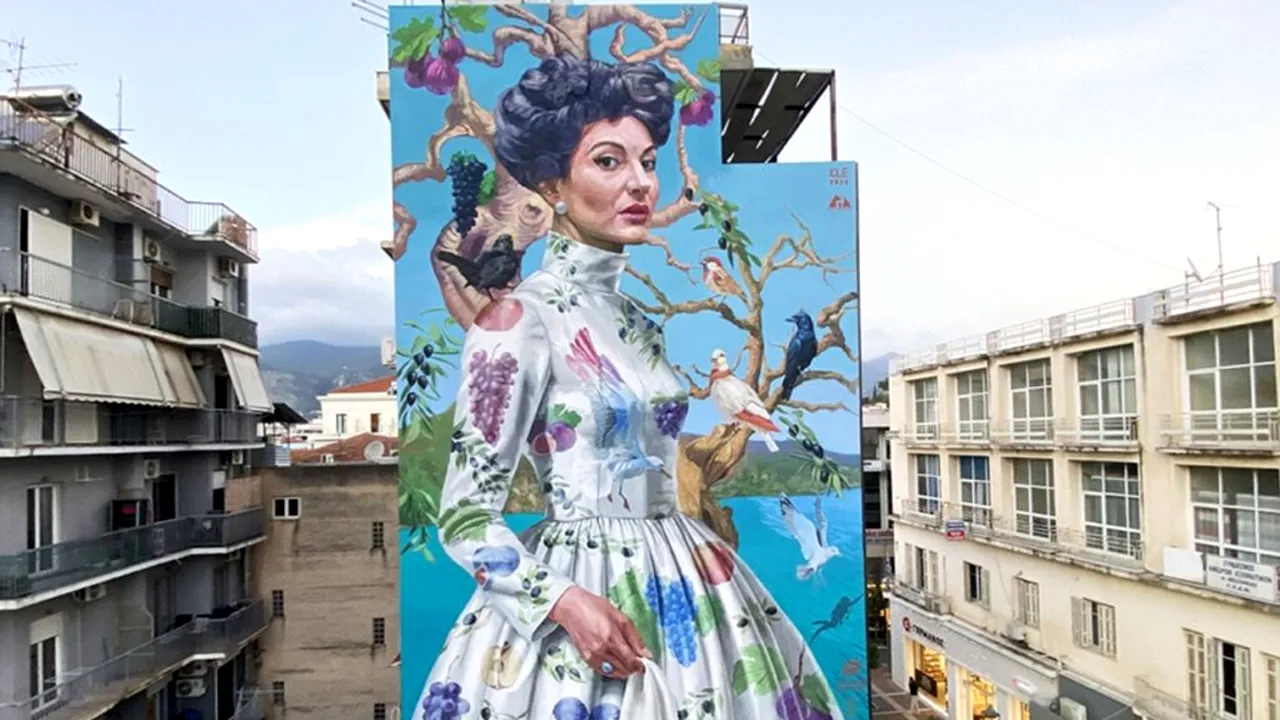 Pictura murală uriașă cu Maria Callas, desemnată cea mai bună din lume la street art