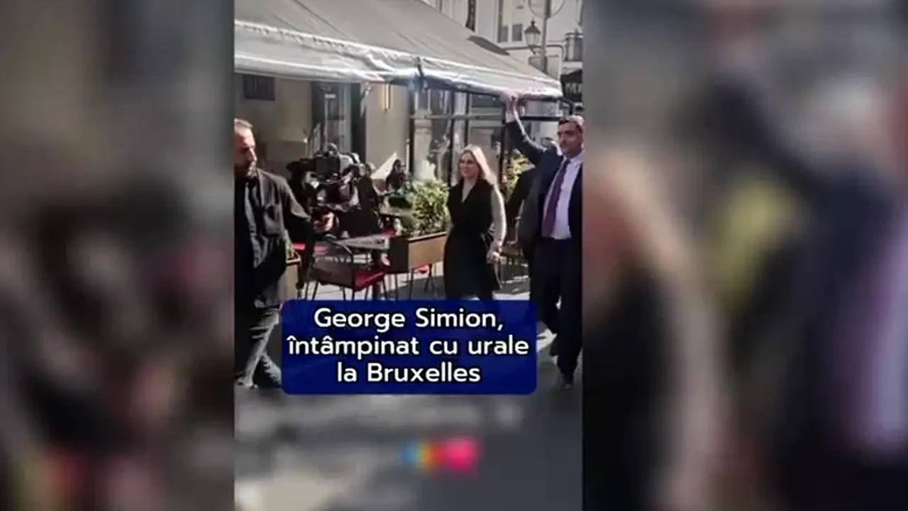 George Simion, primit cu entuziasm de diaspora din Bruxelles. Au ieșit în stradă „să îl vadă pe viitorul președinte al României”