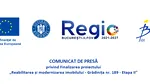 COMUNICAT DE PRESĂ privind Finalizarea proiectului  „Reabilitarea și modernizarea imobilului – Grădinița nr. 189 – Etapa II”