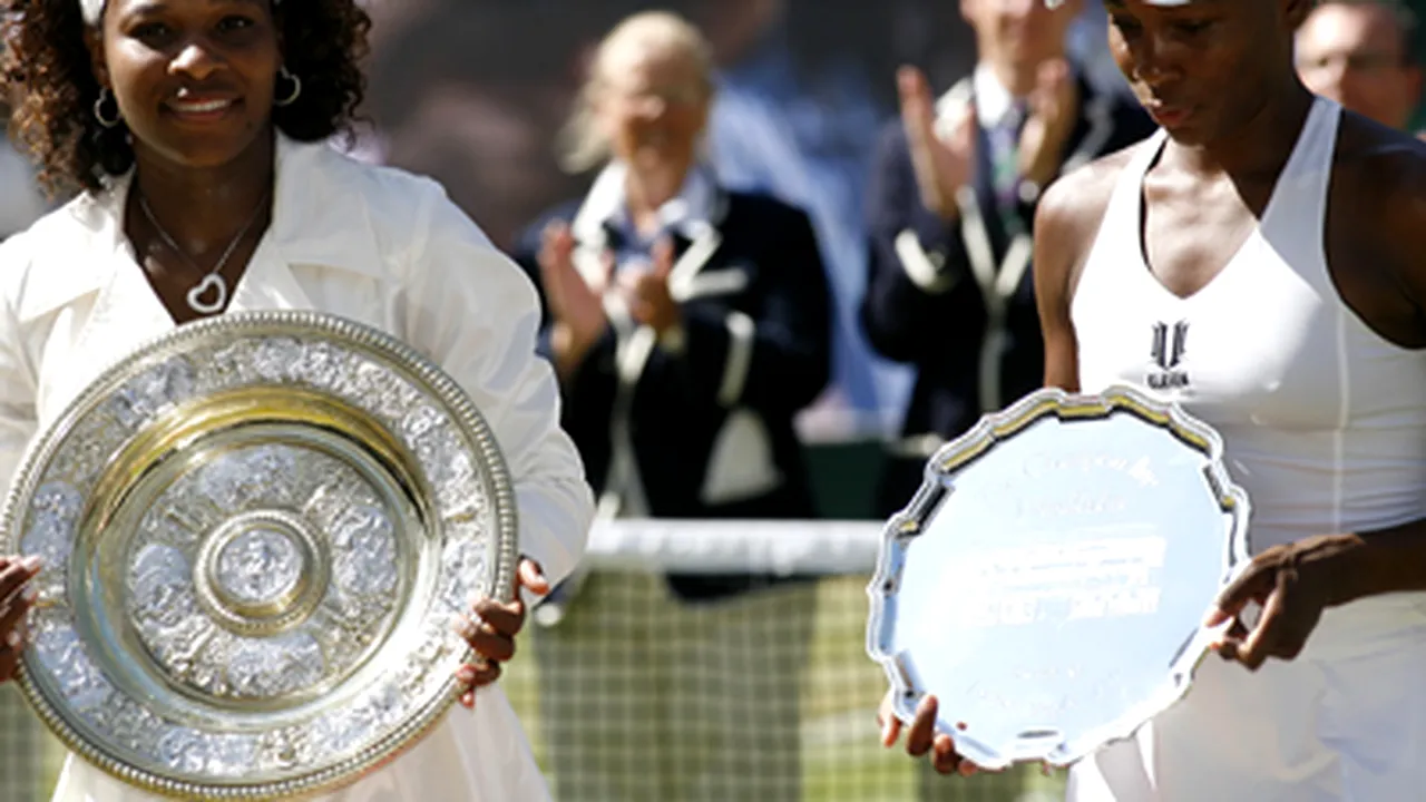 Serena Williams şi-a învins sora şi a câştigat turneul de la Wimbledon