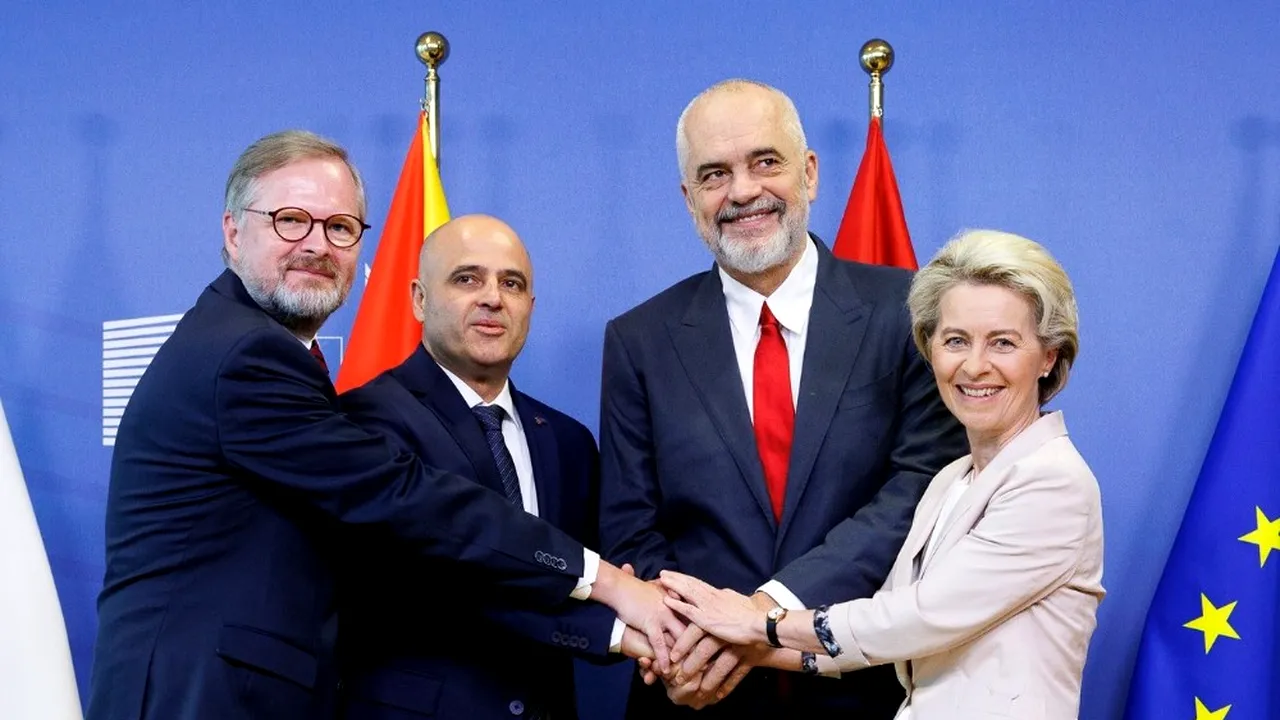 Zi istorică pentru Albania şi Macedonia de Nord. Uniunea Europeană iniţiază negocierile pentru admiterea celor două ţări