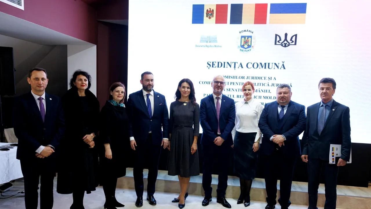 Comisiile juridice din Senatul României, şedinţă comună cu Parlamentul Moldovei şi Rada Ucrainei
