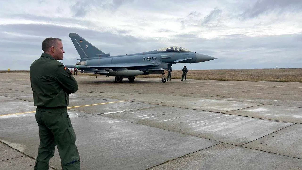 Avioanele de luptă Eurofighter din Germania au sosit miercuri în România