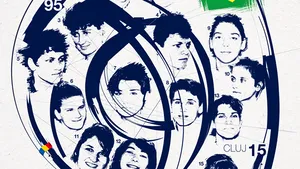 Campioanele mondiale de tineret din 1995, sărbătorite la Cluj, în pauza meciului România - Serbia