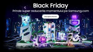 Trei zile întregi de oferte şi distracţie cu Black Friday pe site-ul oficial Samsung