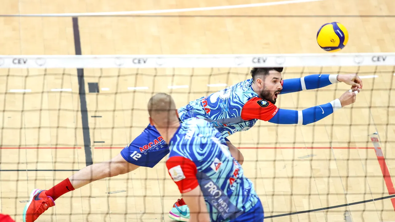 Volei masculin. Dinamo - din nou în Europa după trei decenii. Duel cu campioana Sloveniei, în Liga Campionilor