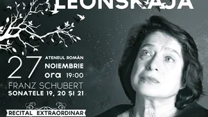Pianista Elisabeth Leonskaja concertează pe 27 noiembrie la Bucureşti, pentru Muzeele Minovici