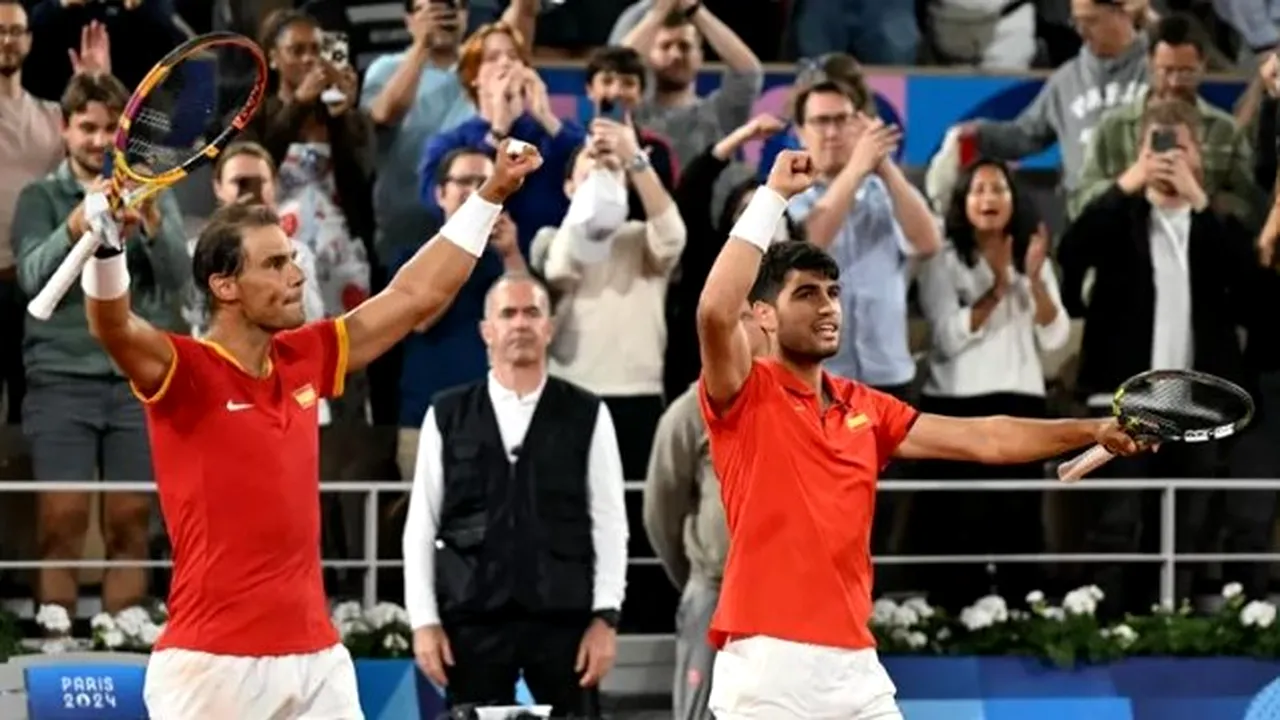 Alcaraz şi Nadal au făcut un prim pas spre aurul olimpic în proba de dublu masculin