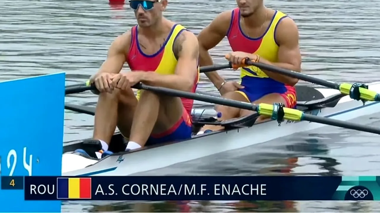 Team România - Florin Enache şi Andrei Cornea, calificaţi în semifinale la dublu vâsle masculin