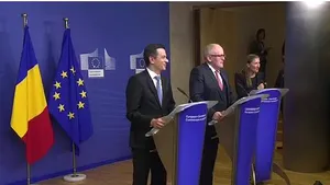 Premierul Grindeanu, conferinţă comună la Bruxelles cu Frans Timmermans - prim-vicepreşedinte CE: Voi face o propunere de ministru al Justiţiei săptămâna viitoare, ar putea fi o persoană apolitică