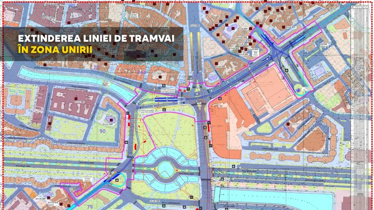 Primăria București organizează dezbatere publică despre extinderea liniei de tramvai în zona Unirii