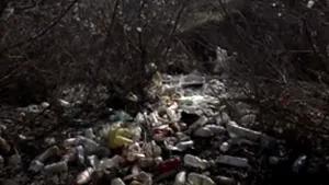 Un râu din Mehedinţi a devenit groapă de gunoi. Tot satul aruncă acolo 