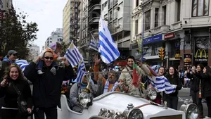 Atmosferă de carnaval la Montevideo, după calificarea Uruguayului în sferturile CM - GALERIE FOTO